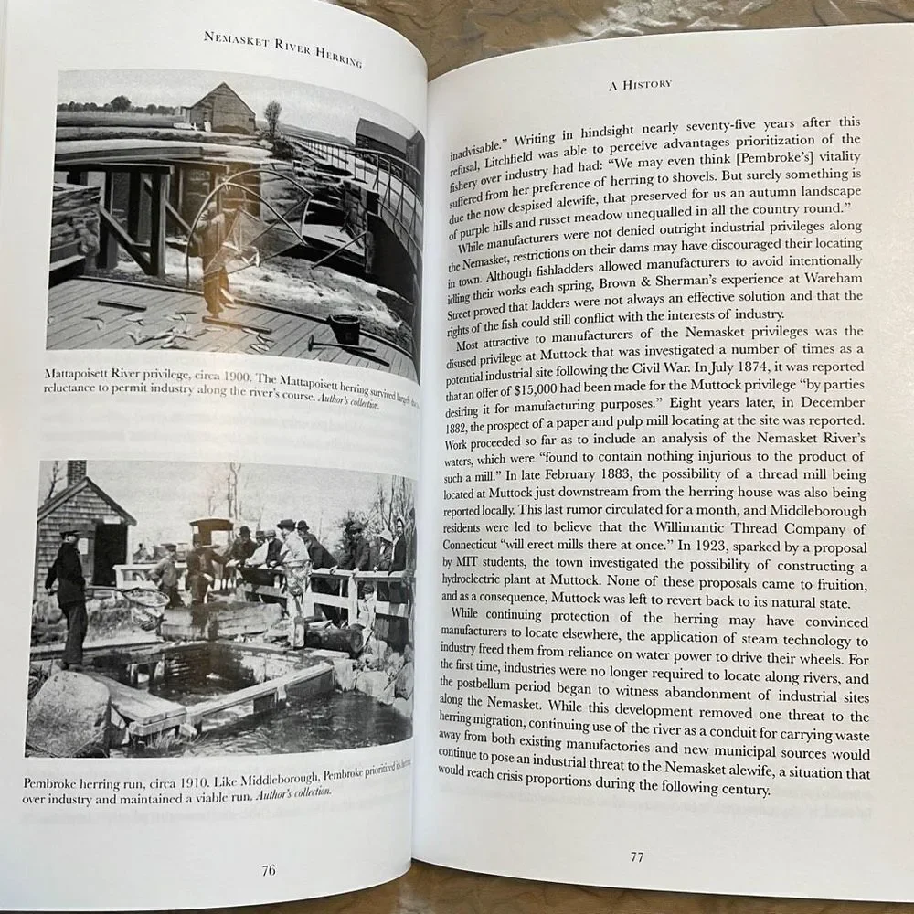 Nemasket River Herring: A History Soft‎ Cover Book
